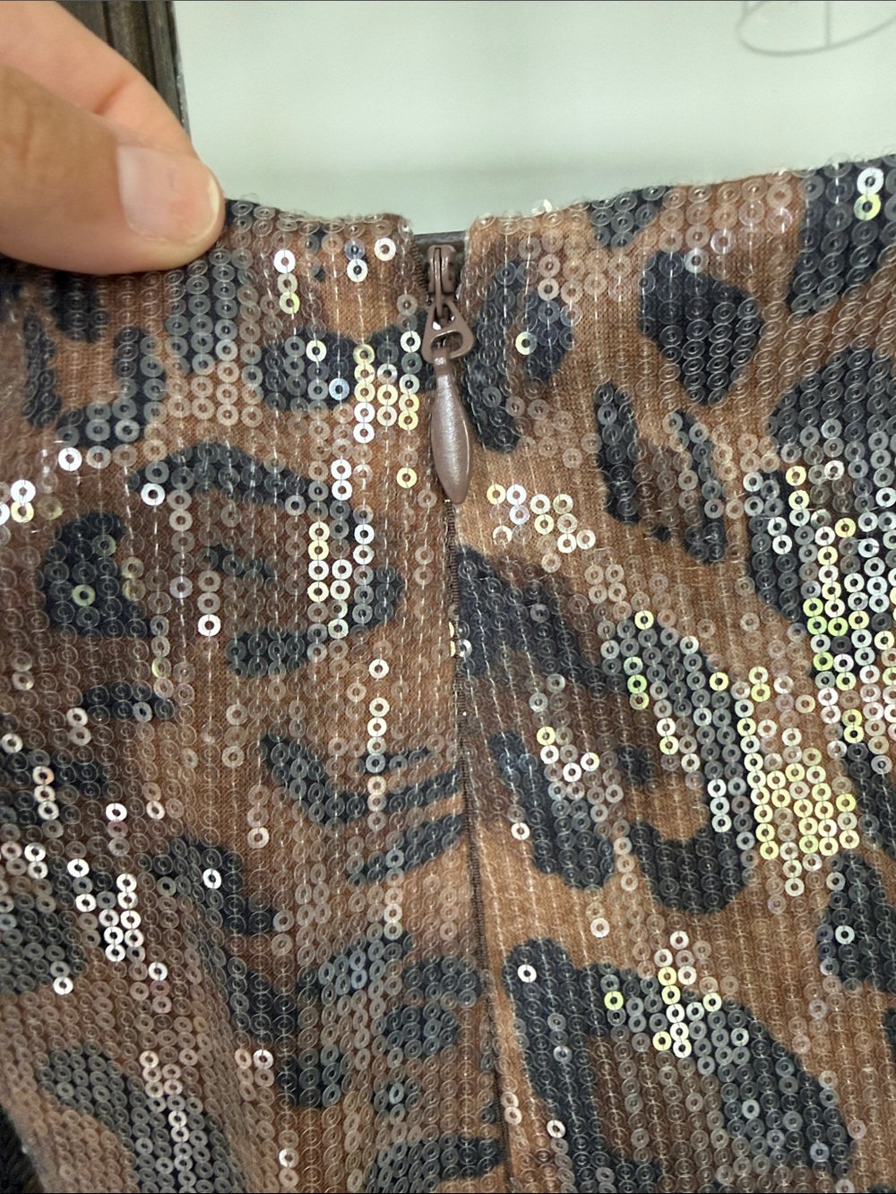 NWT Babyboo Fashion Sequin Leopard Print Maxi Skirt & Tank Set - Small - Picture 8 of 16